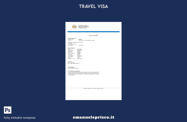 stile verificato Australia e visto in modello Word e Pdf